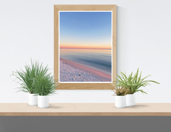 Seaside Pink Sunset Printable